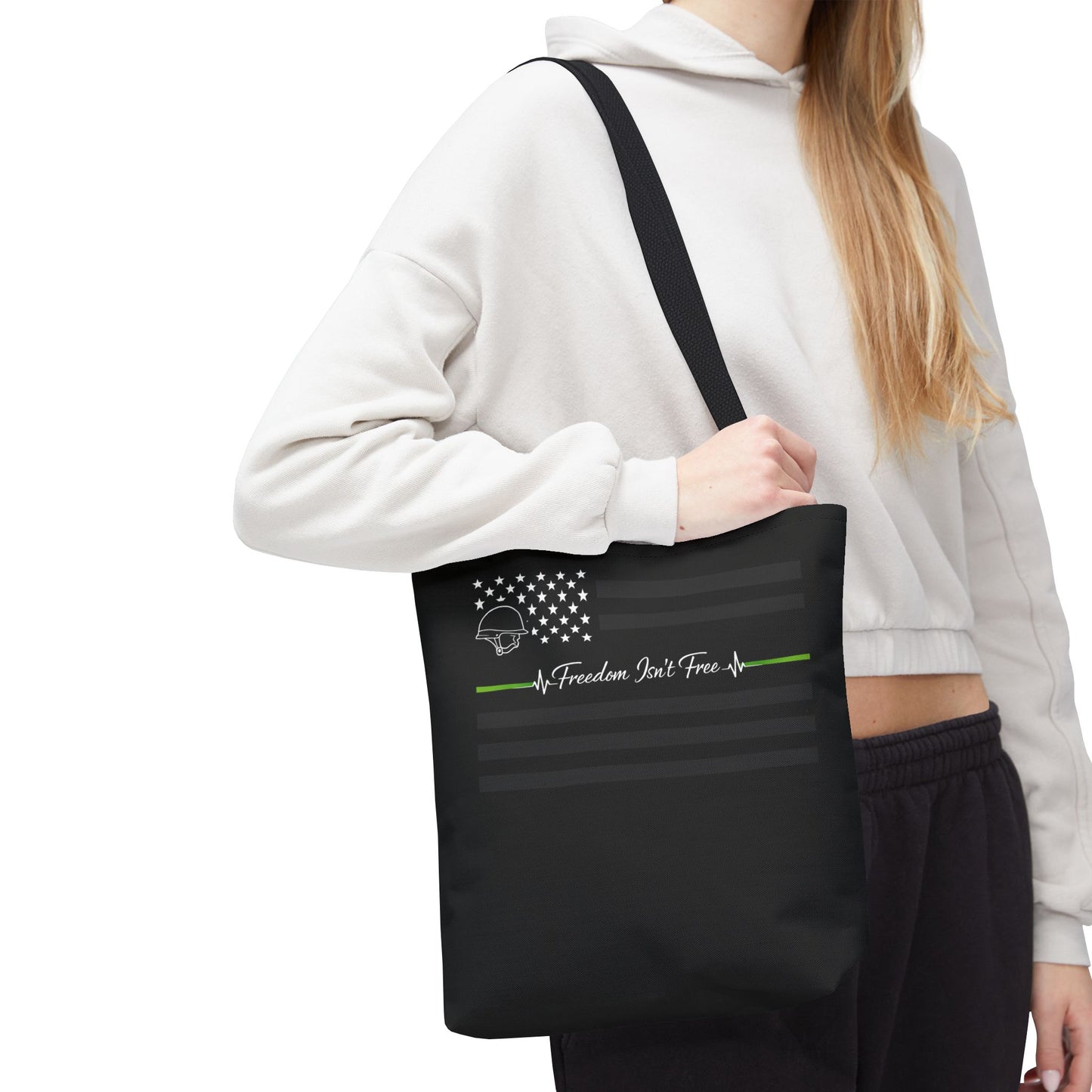 Thin Green Line Tote Bag