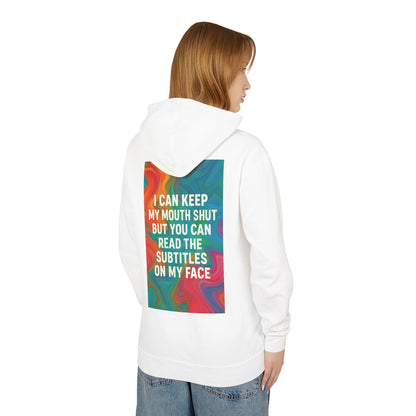 Subtitles Unisex Lightweight Hoodie