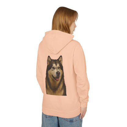 Malamute Head Unisex Lightweight Hoodie