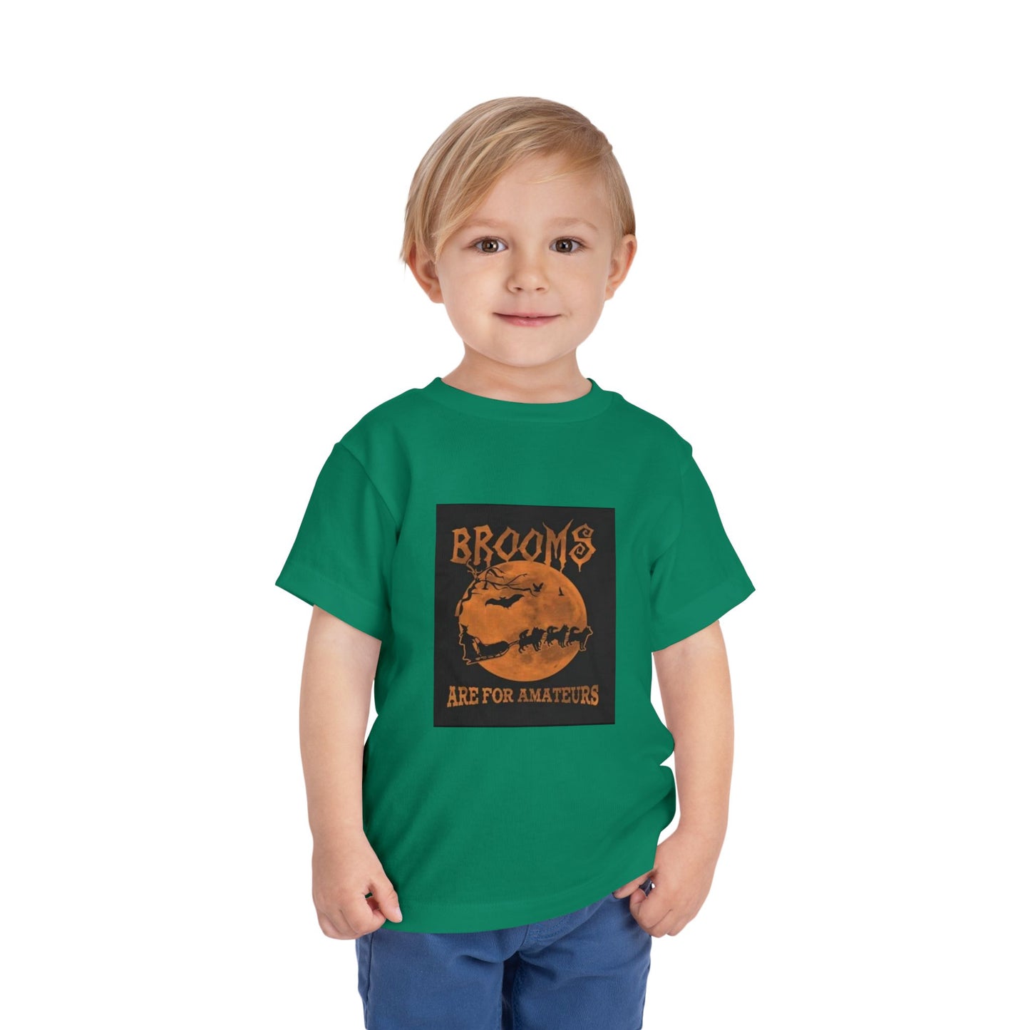 Brooms Are For Amateurs Toddler Unisex Short Sleeve Crewneck Tee