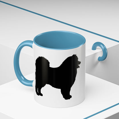 Samoyed Silhouette 2-Tone Coffee Mug