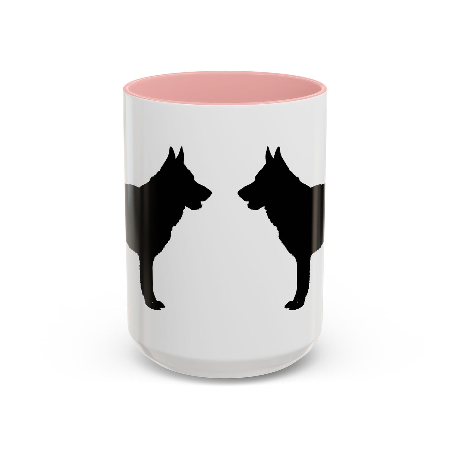 German Shepherd Silhouette 2-Tone Coffee Mug
