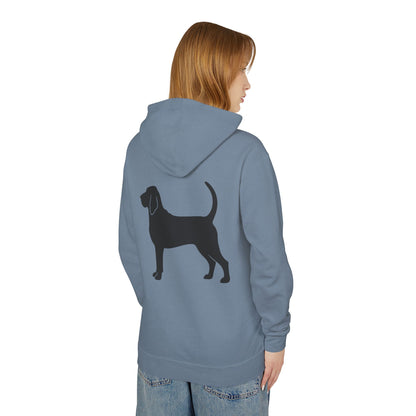 Bloodhound Silhouette Unisex Lightweight Hoodie