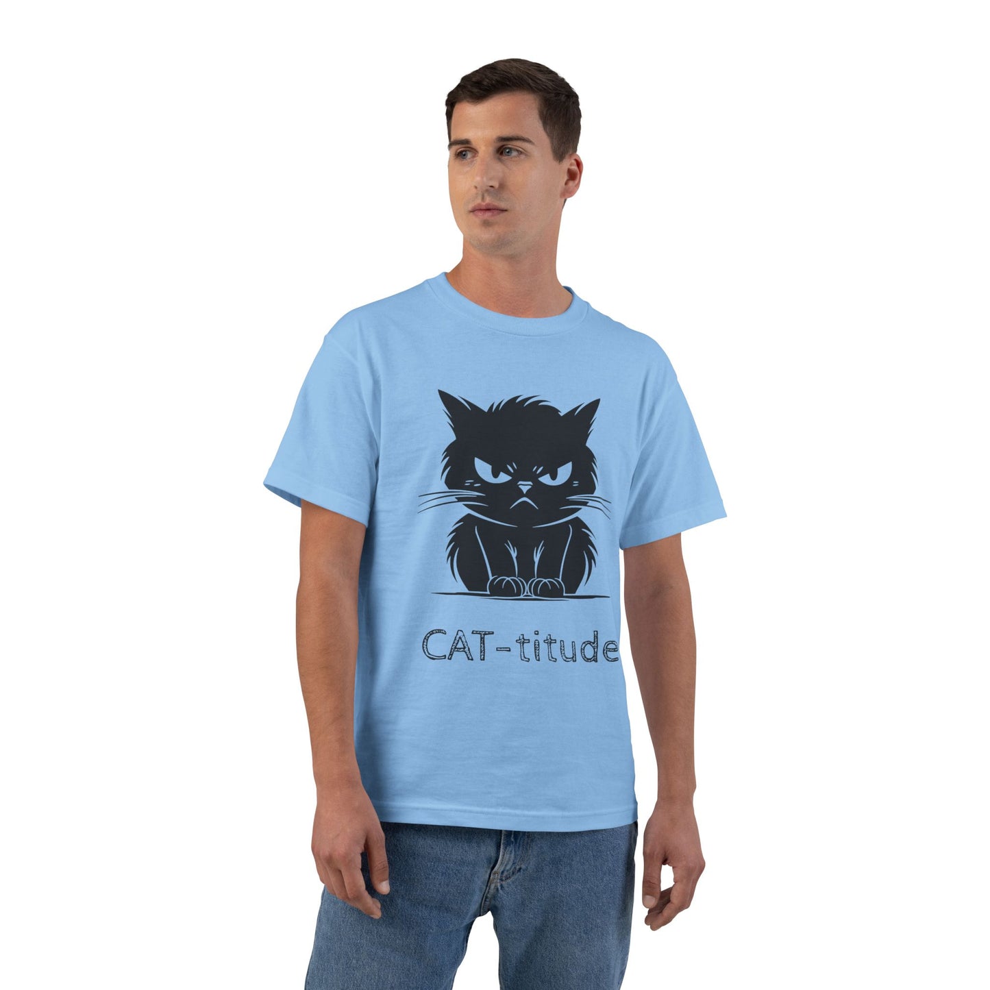 CAT-titude Men's Short-Sleeve Crewneck Tee