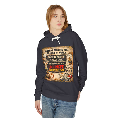 Unhinged Family Unisex Lightweight Hoodie