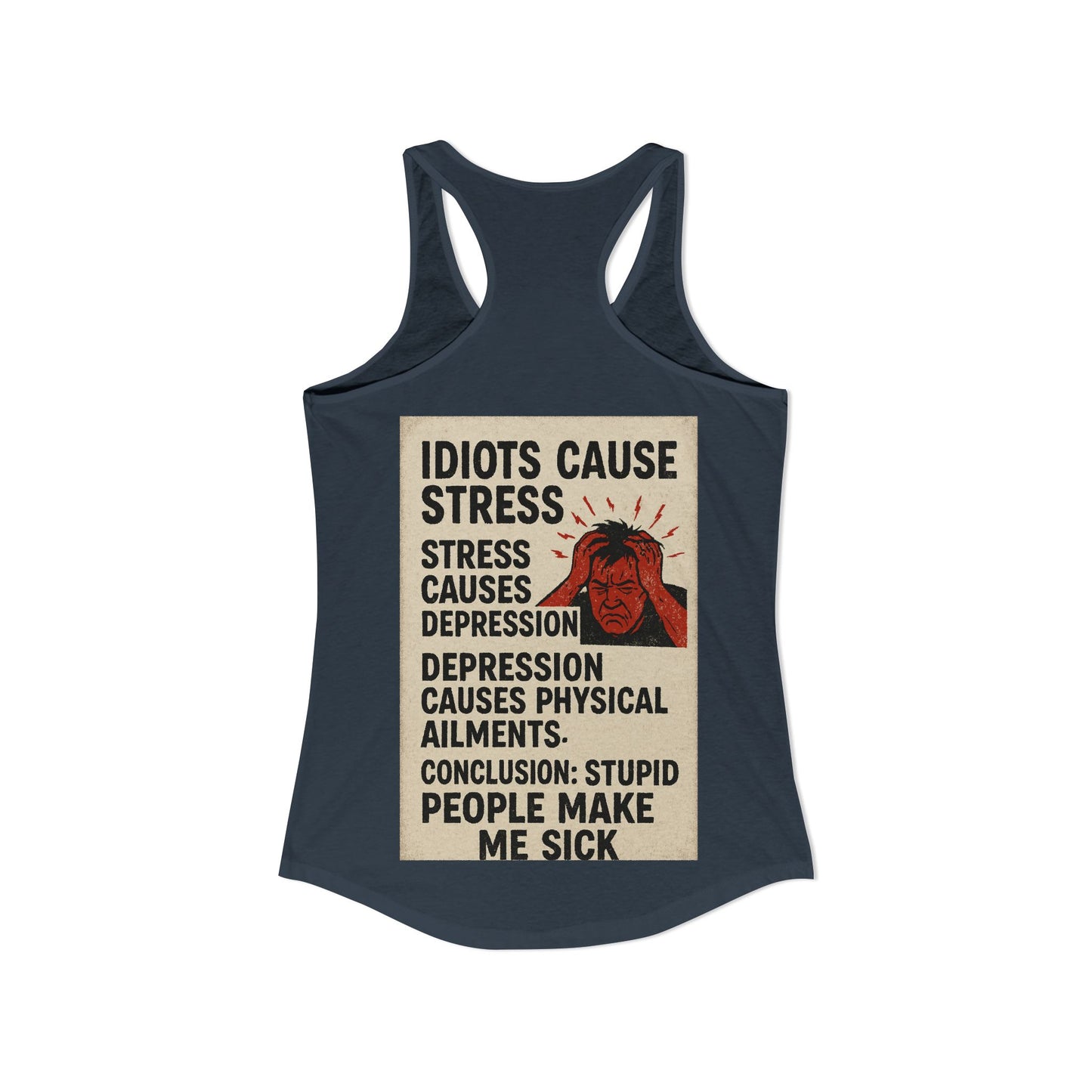 Stupid People Women's Racerback Tank