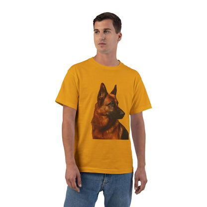 German Shepherd Head Men's Short-Sleeve Crewneck Tee