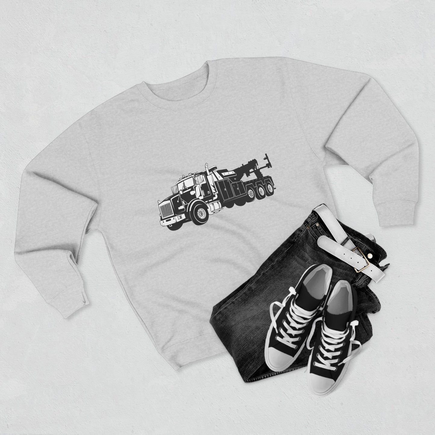 Heavy Tow Truck Unisex Crewneck Sweatshirt