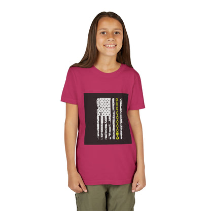 Thin Yellow Line Youth Unisex Short Sleeve Crewneck Tee