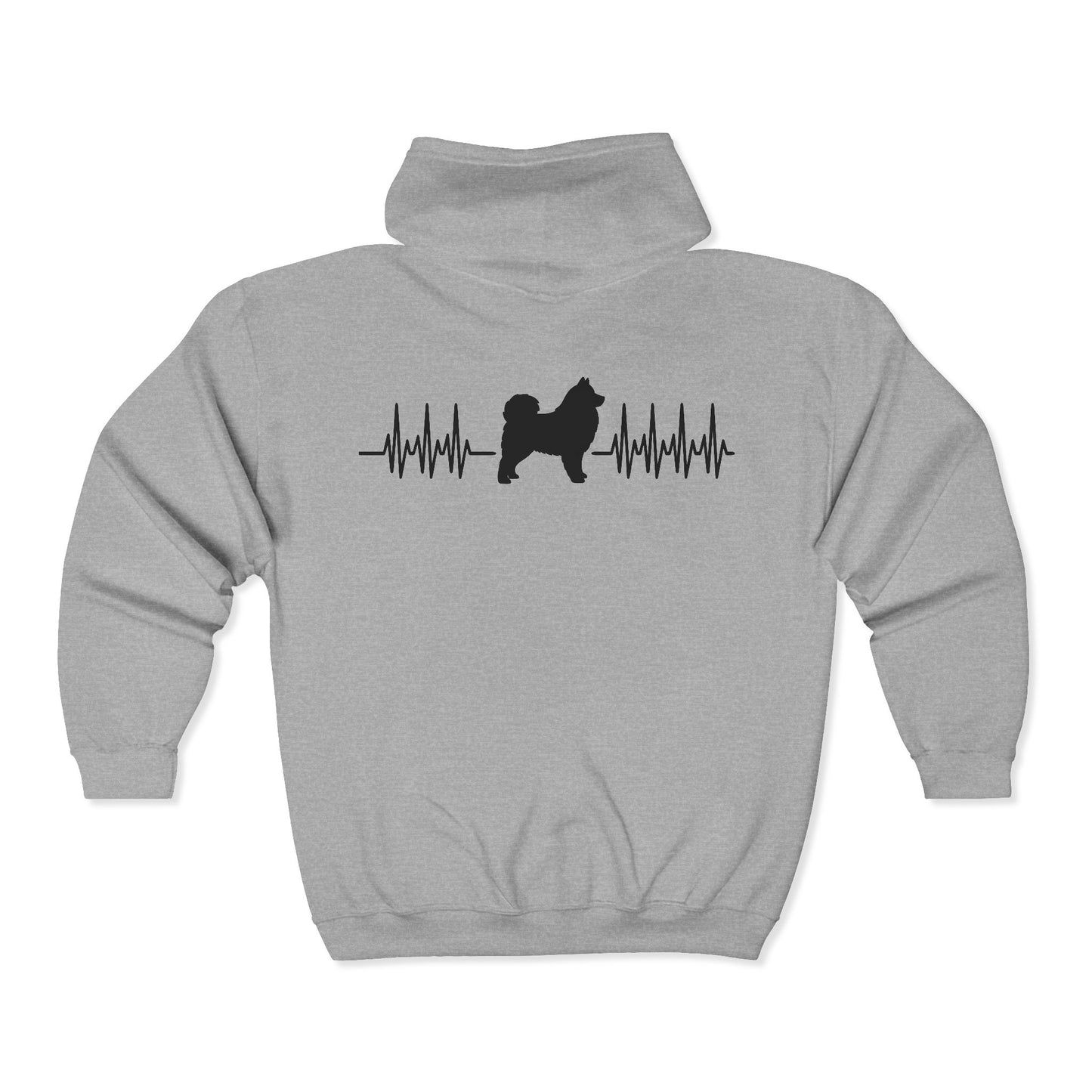 My Heart Beats For Samoyeds Unisex Full Zip Hoodie
