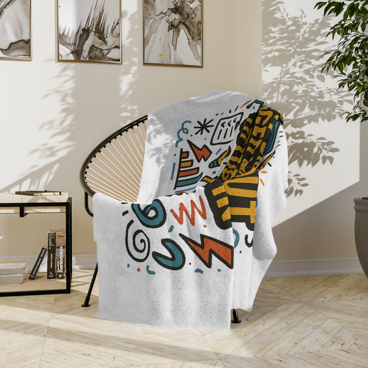 Logged Out Velveteen Microfiber Blanket