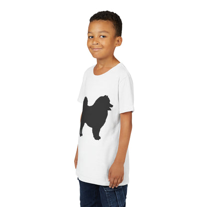 Samoyed Silhouette Youth Unisex Short Sleeve Crewneck Tee