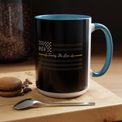 Thin Yellow Line 2-Tone Coffee Mug