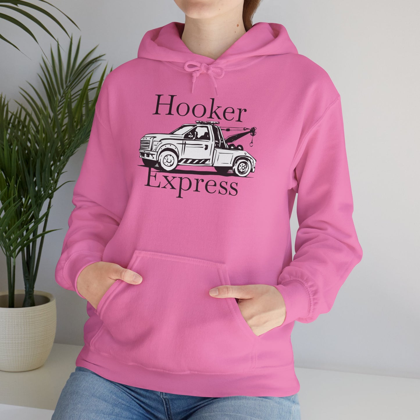 H**ker Express Wheel Lift Tow Truck Unisex Hoodie