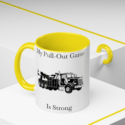 Pull Out Heavy Tow Truck 2-Tone Coffee Mug