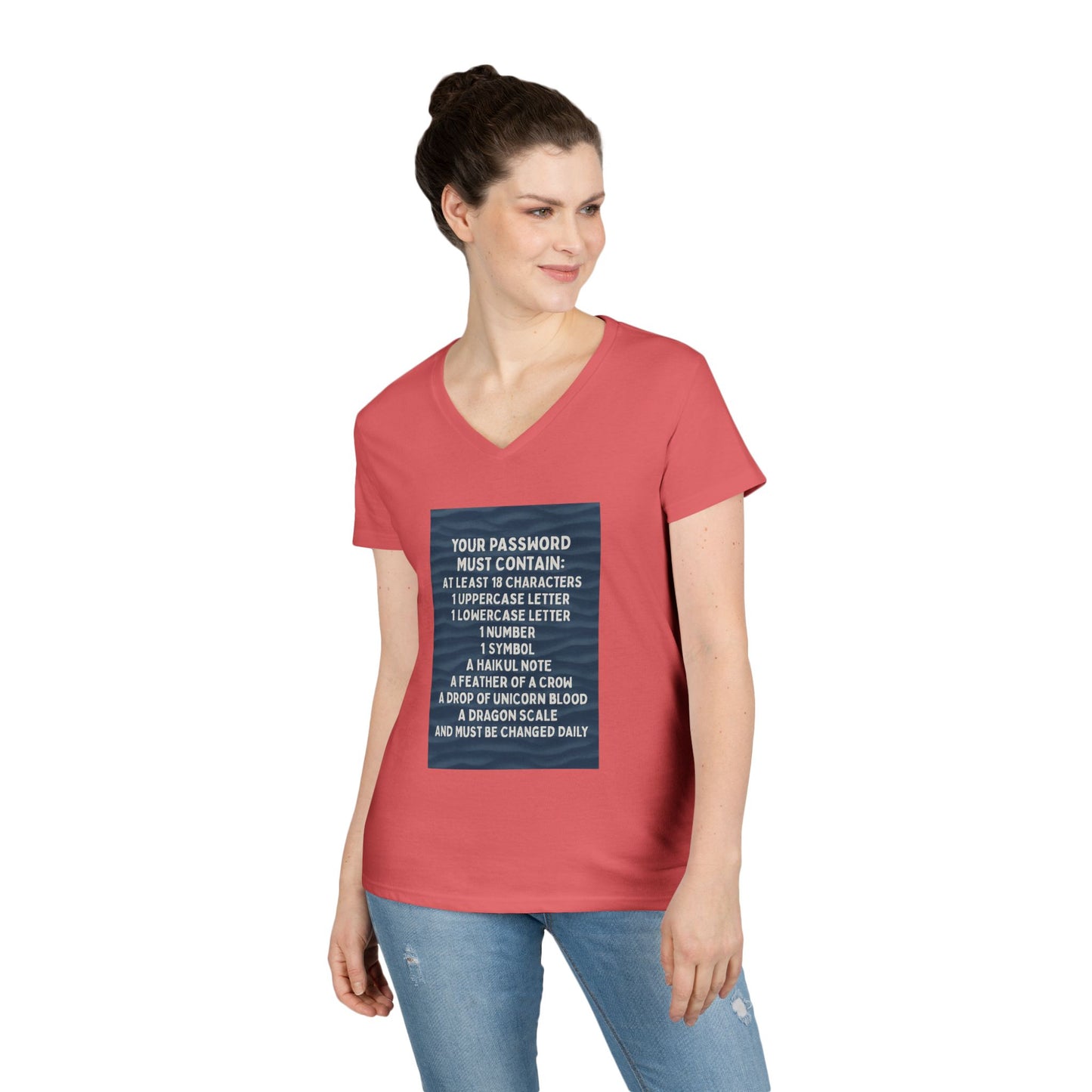 Password Women's V-Neck T-Shirt