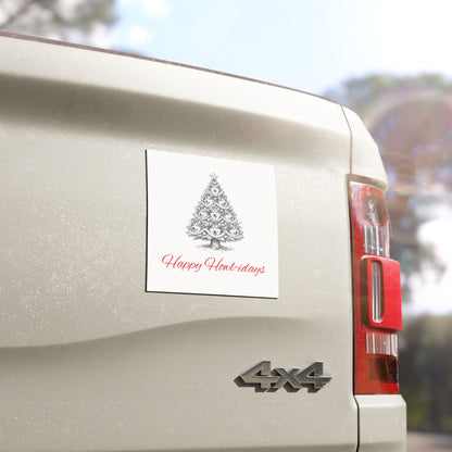 Happy Howl-idays Indoor/Outdoor Magnet