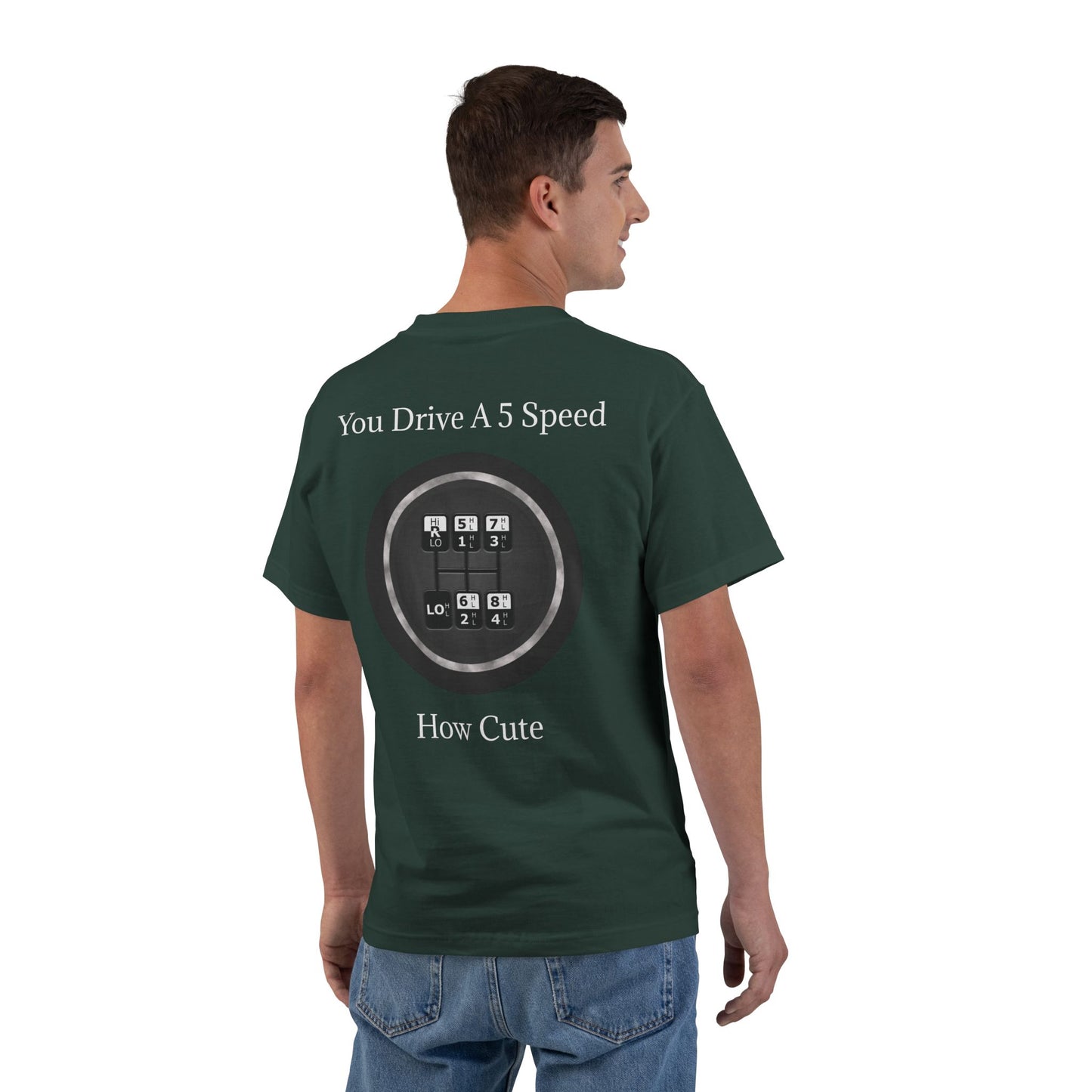5 Speed How Cute Men's Short-Sleeve Crewneck Tee