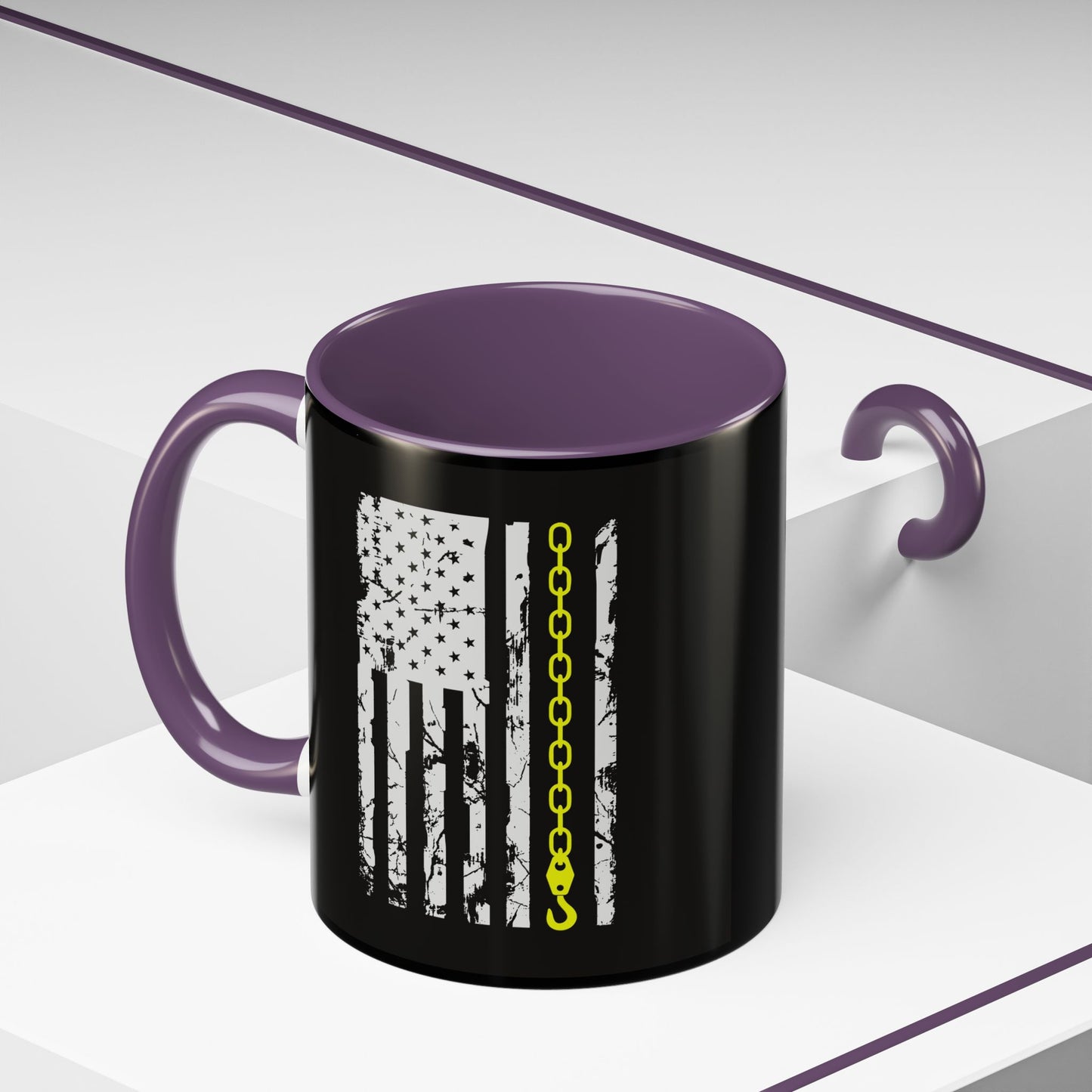 Thin Yellow Line 2-Tone Coffee Mug
