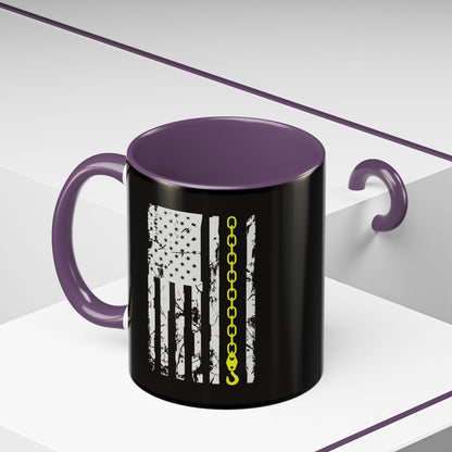 Thin Yellow Line 2-Tone Coffee Mug