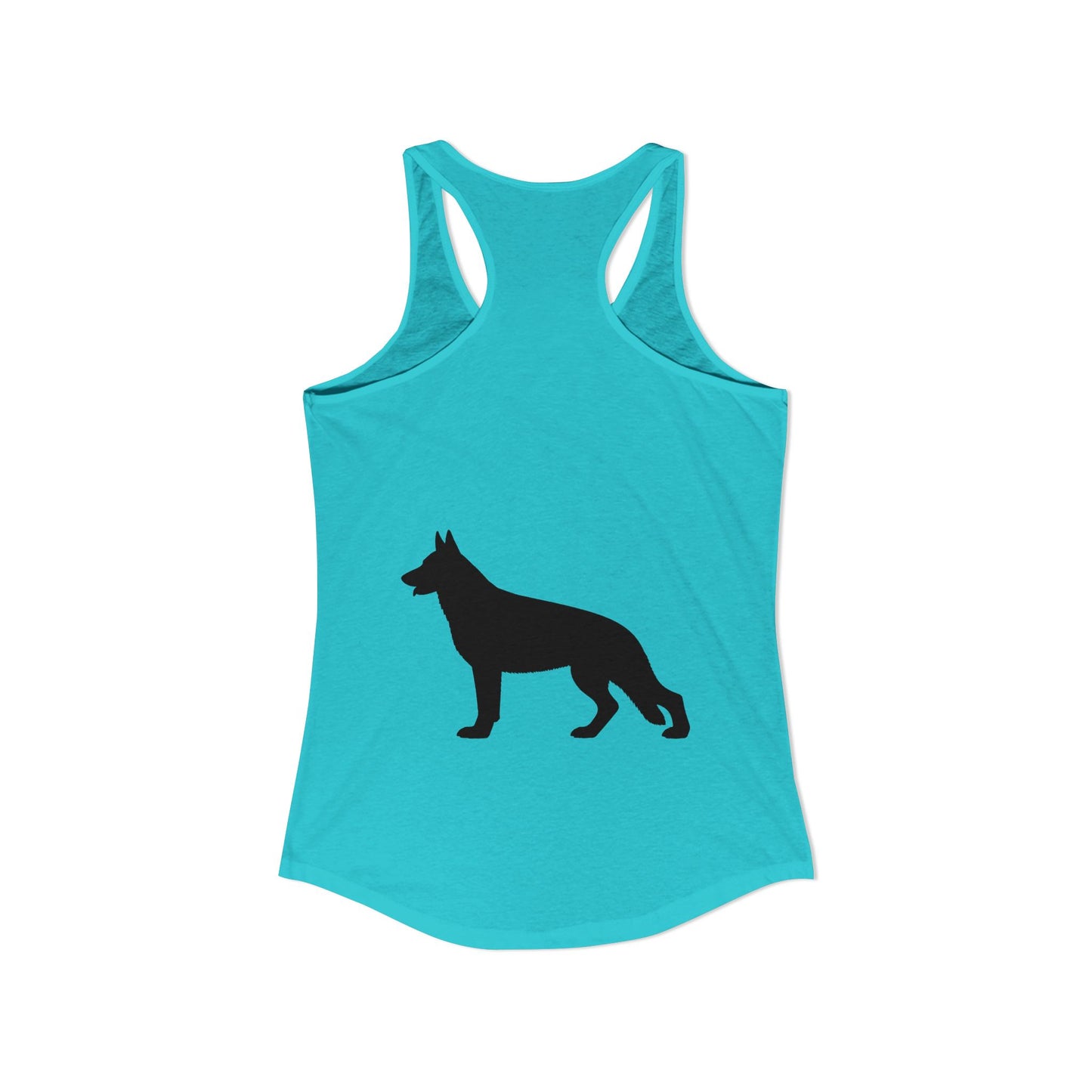 German Shepherd Silhouette Women's Racerback Tank