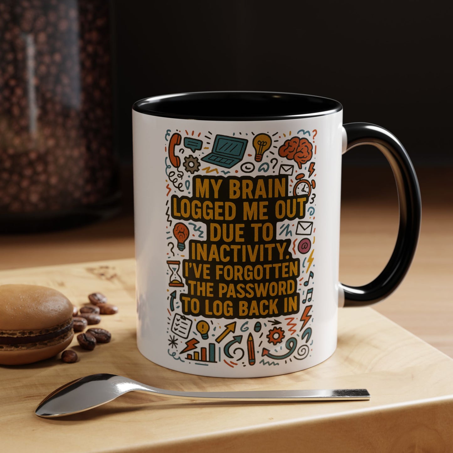 Logged Out 2-Tone Coffee Mug