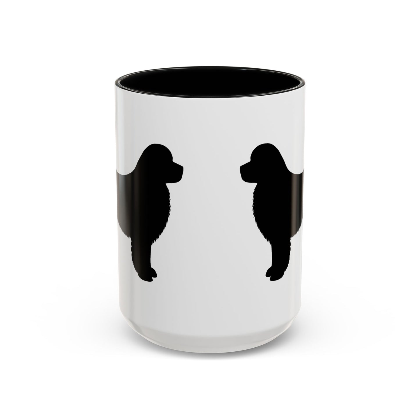 Newfie Silhouette 2-Tone Coffee Mug