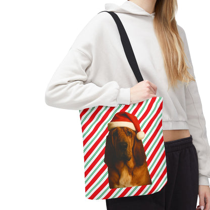 Santa Paws Bloodhound Tote Bag