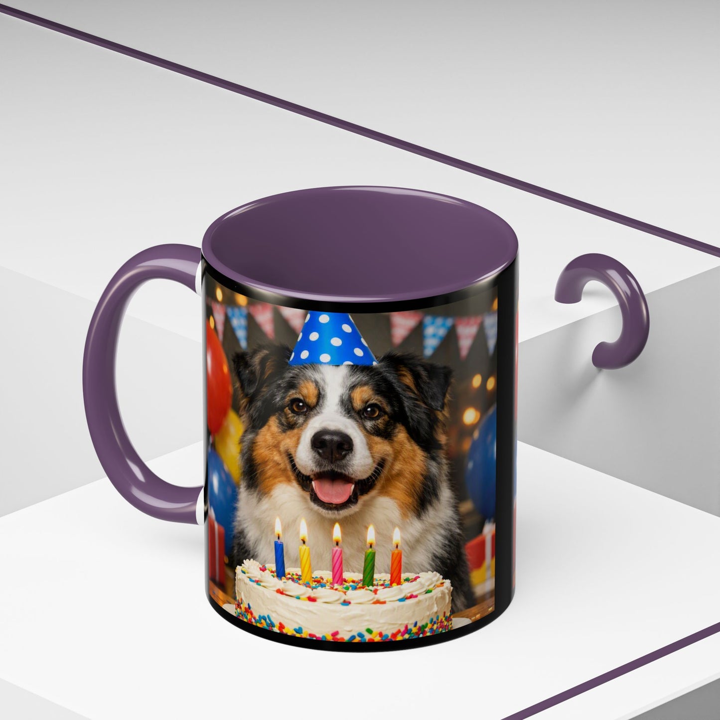 Birthday Buddy Aussie 2-Tone Coffee Mug