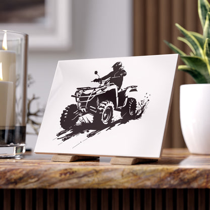 Slingin' Mud Quad Ceramic Photo Tile