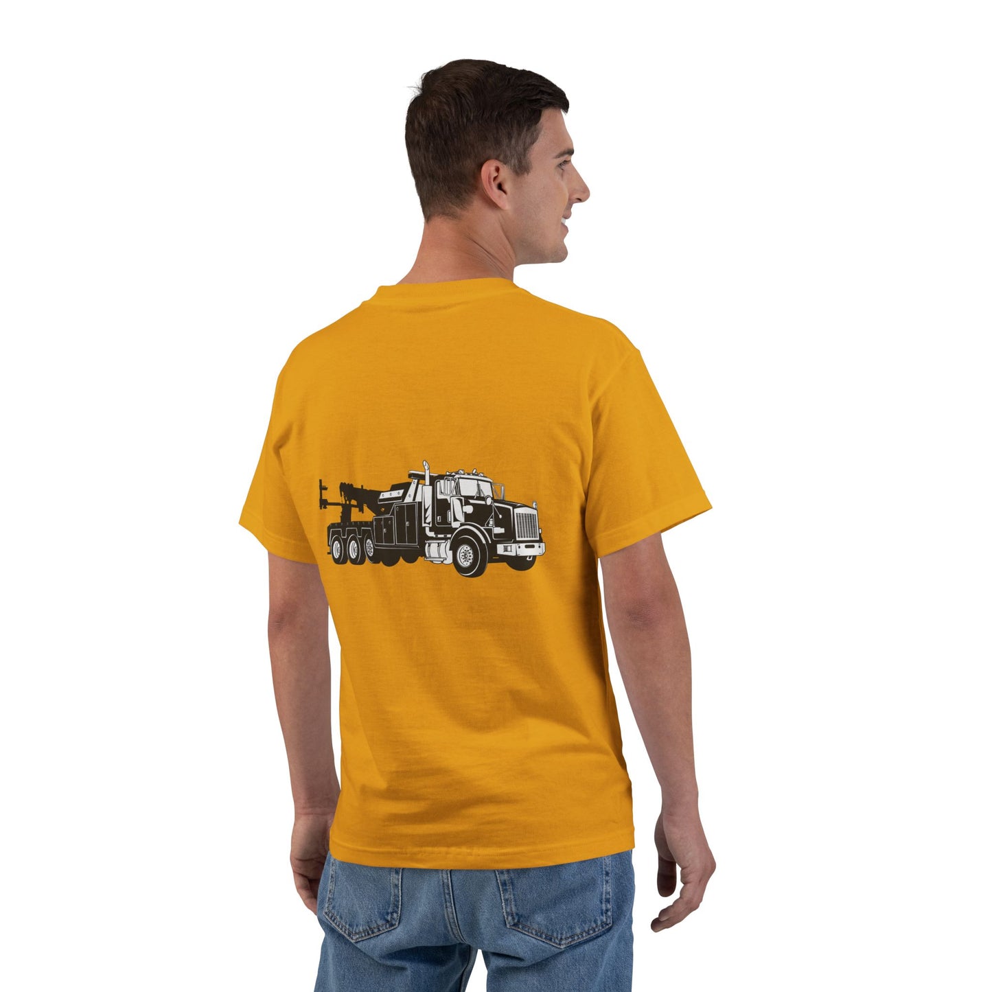 Heavy Tow Truck Men's Short-Sleeve Crewneck Tee