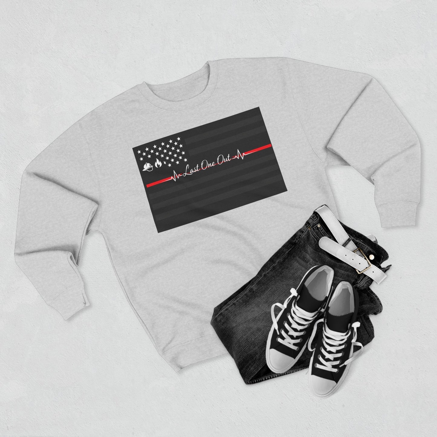 Thin Red Line Unisex Crewneck Sweatshirt
