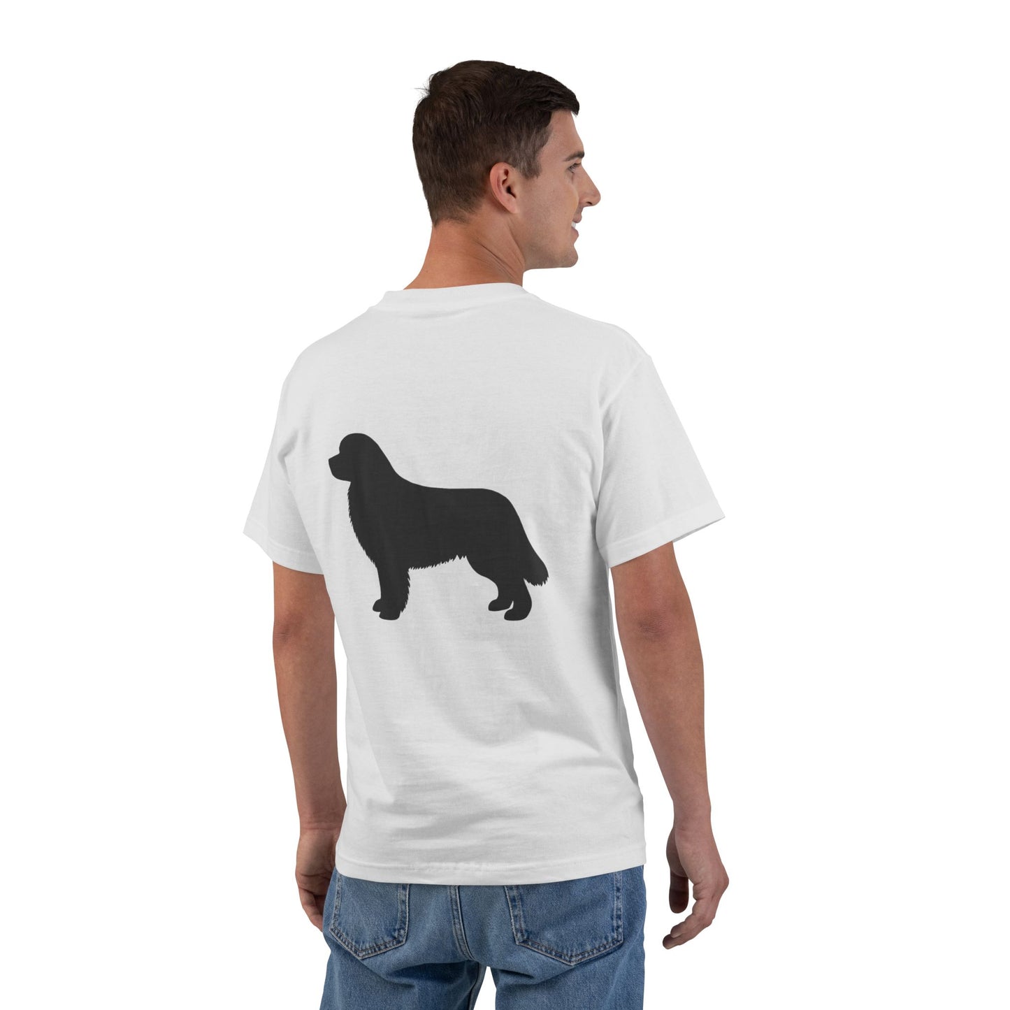 Newfie Silhouette Men's Short-Sleeve Crewneck Tee