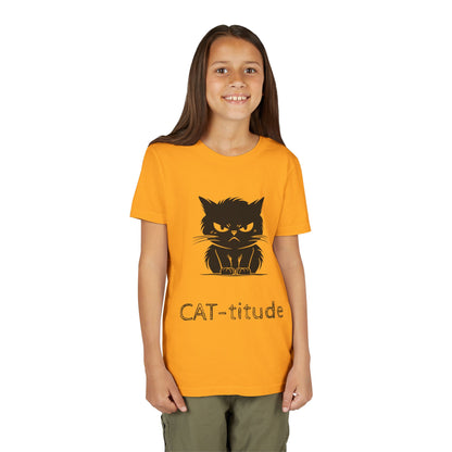 CAT-titude Youth Unisex Short Sleeve Crewneck Tee
