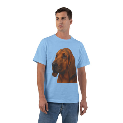 Bloodhound Head Men's Short-Sleeve Crewneck Tee