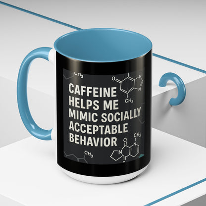 Socially Acceptable 2-Tone Coffee Mug