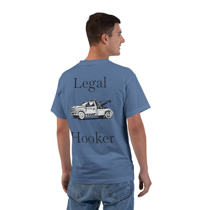 Legal H**ker Wheel Lift Tow Truck Men's Short-Sleeve Crewneck Tee
