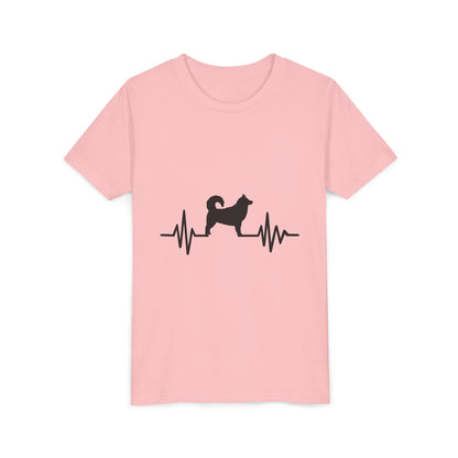 My Heart Beats For Malamutes Youth Unisex Short Sleeve Crewneck Tee