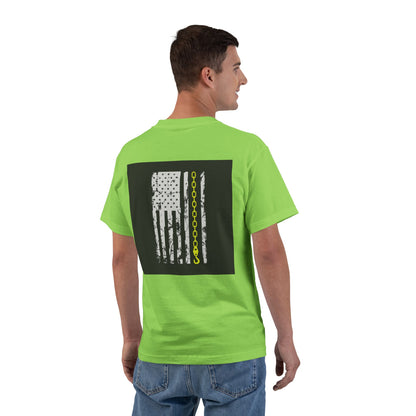 Thin Yellow Line Men's Short-Sleeve Crewneck Tee