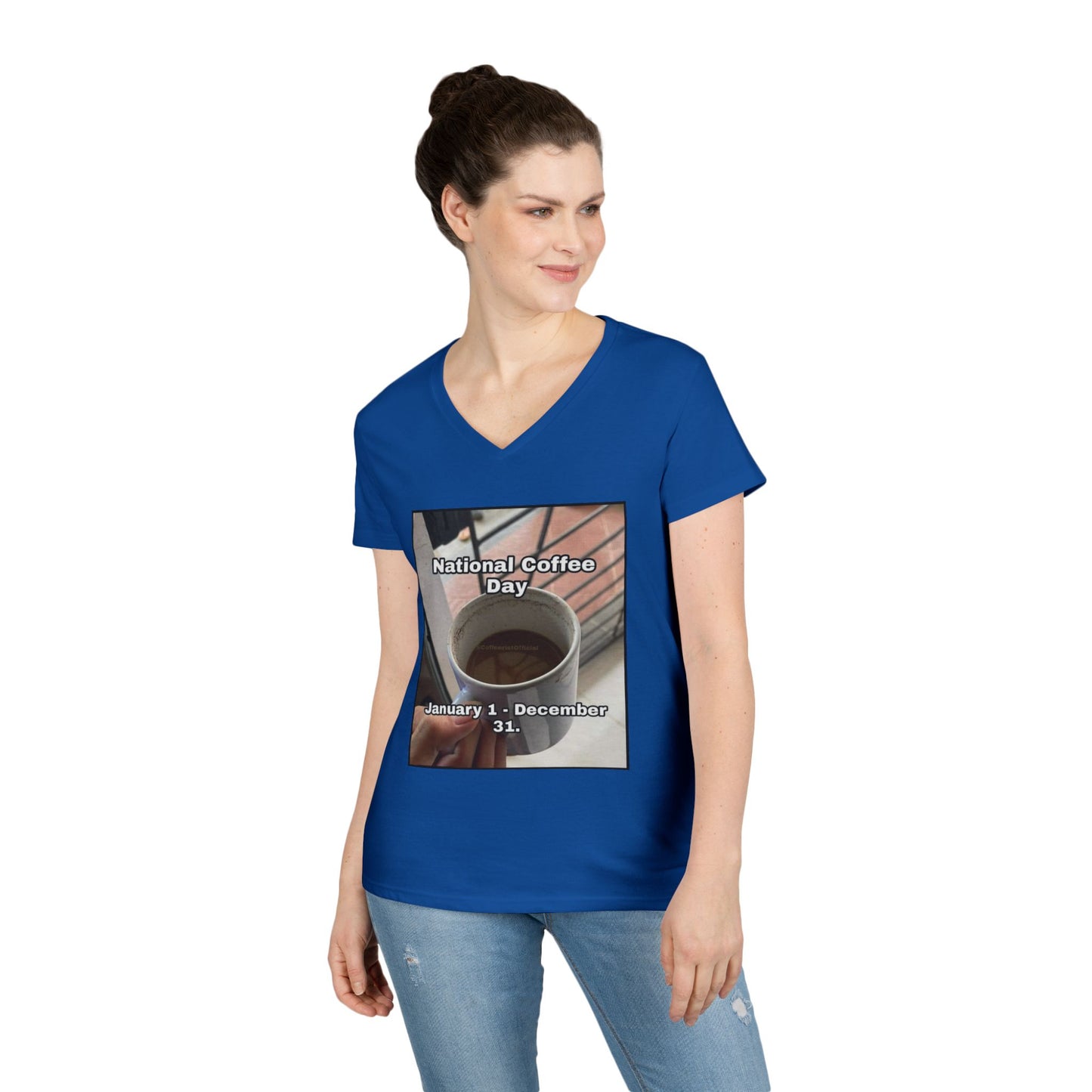 National Coffee Day Women's V-Neck T-Shirt