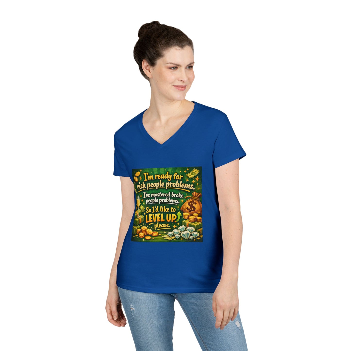 Level Up Women's V-Neck T-Shirt