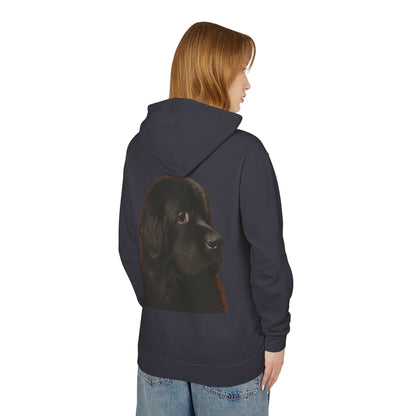 Newfie Head Unisex Lightweight Hoodie