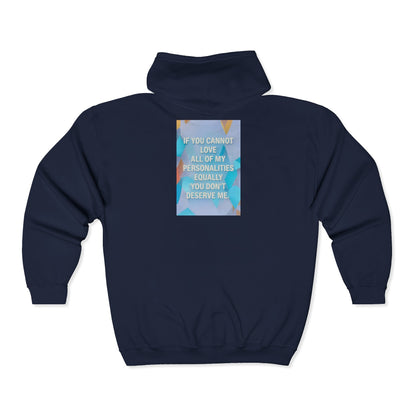 All Of My Personalities Unisex Full Zip Hoodie