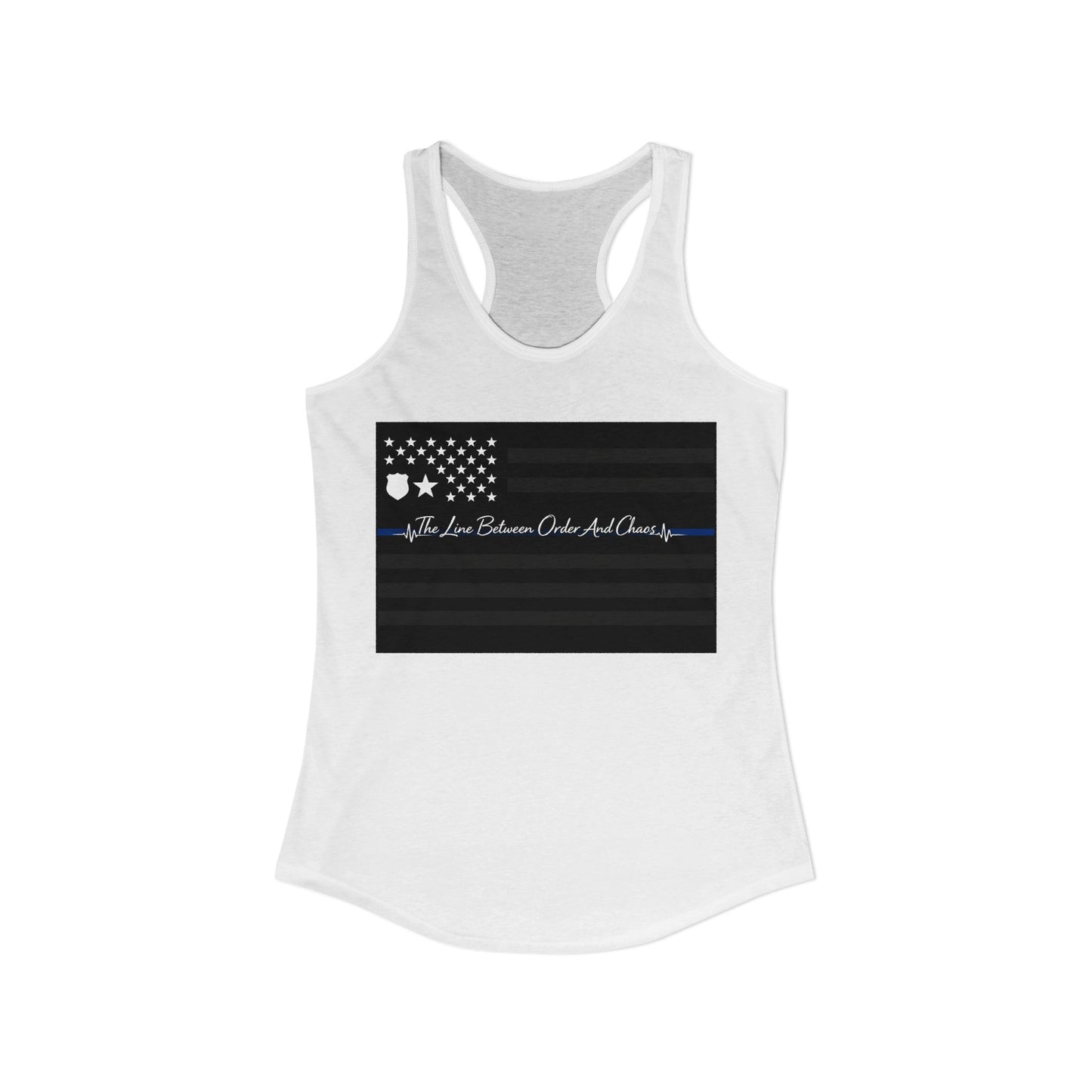 Thin Blue Line Women's Racerback Tank