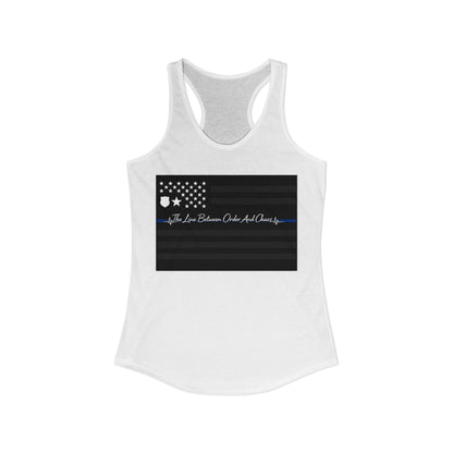 Thin Blue Line Women's Racerback Tank