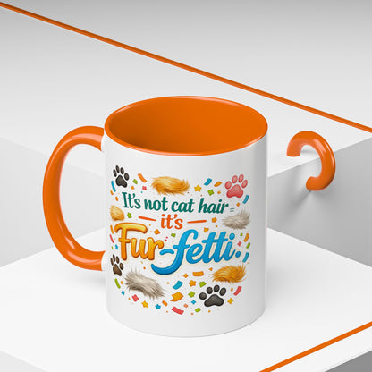 Fur-Fetti Cat 2-Tone Coffee Mug