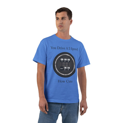 5 Speed How Cute Men's Short-Sleeve Crewneck Tee