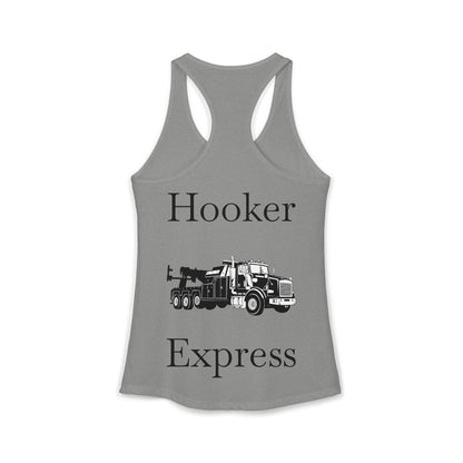 H**ker Express Heavy Tow Truck Women's Racerback Tank