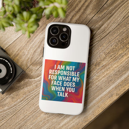 When You Talk iPhone Case