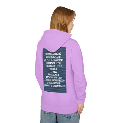 Password Unisex Lightweight Hoodie